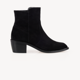 Joanie: Black Suede Ankle Boots - Coming Soon