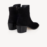 Joanie: Black Suede Ankle Boots - Coming Soon