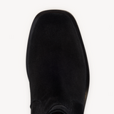 Joanie: Black Suede Ankle Boots - Coming Soon