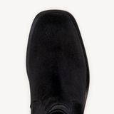 Joanie: Black Suede Ankle Boots
