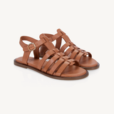 Kaia: Tan Leather Gladiator Sandals