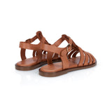 Kaia: Tan Leather Gladiator Sandals