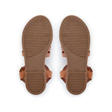 Kaia: Tan Leather Gladiator Sandals