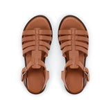Kaia: Tan Leather Gladiator Sandals