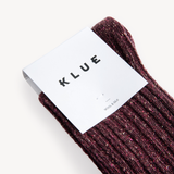 Lana Boot Socks: Burgundy