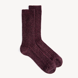 Lana Boot Socks: Burgundy
