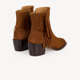 Lily: Tan Suede Fringe Ankle Boots - Coming Soon