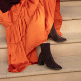 Queenie: Brown Suede Ankle Boots