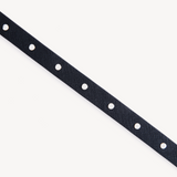 Rivoli: Black Leather Studded Belt