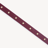Rivoli: Burgundy Leather Studded Belt