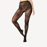 Rosa Lace Tights: Black