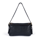 Silvia: Black Studded Leather Cross Body Bag