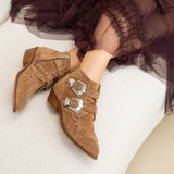 Starlight: Tan Suede Ankle Boots