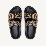 Talia: Leopard Two Bar Sandals
