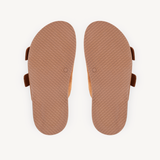 Talia: Tan Suede Two Bar Sandals