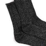 Tindra Glitter Socks: Black