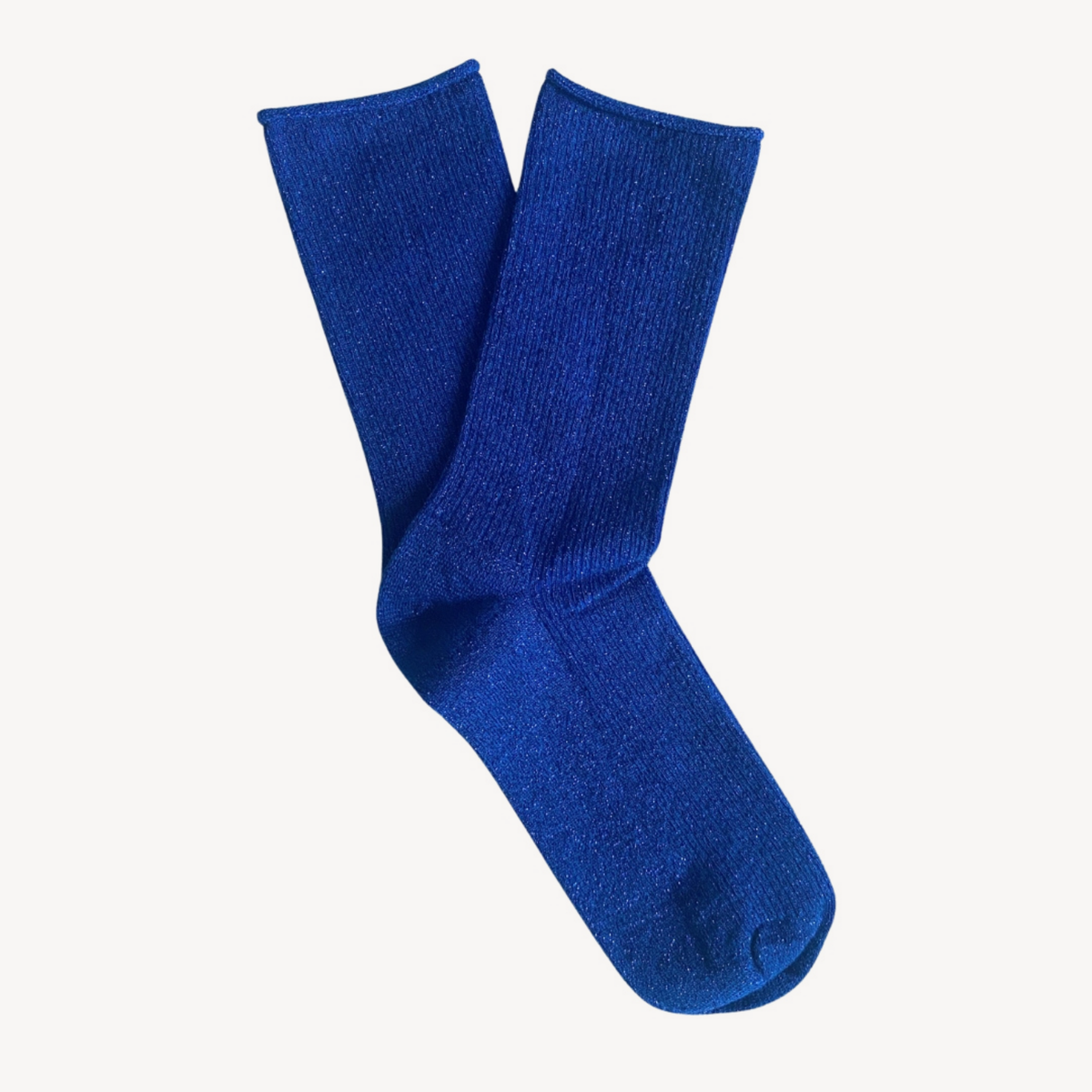 Tindra Glitter Socks: Blue