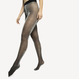 Tora Shimmery Tights: Black