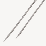 Trainer Laces: Silver Glitter