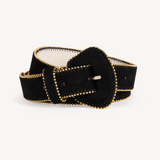 Truli: Black Suede Belt