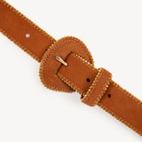 Truli: Tan Suede Belt