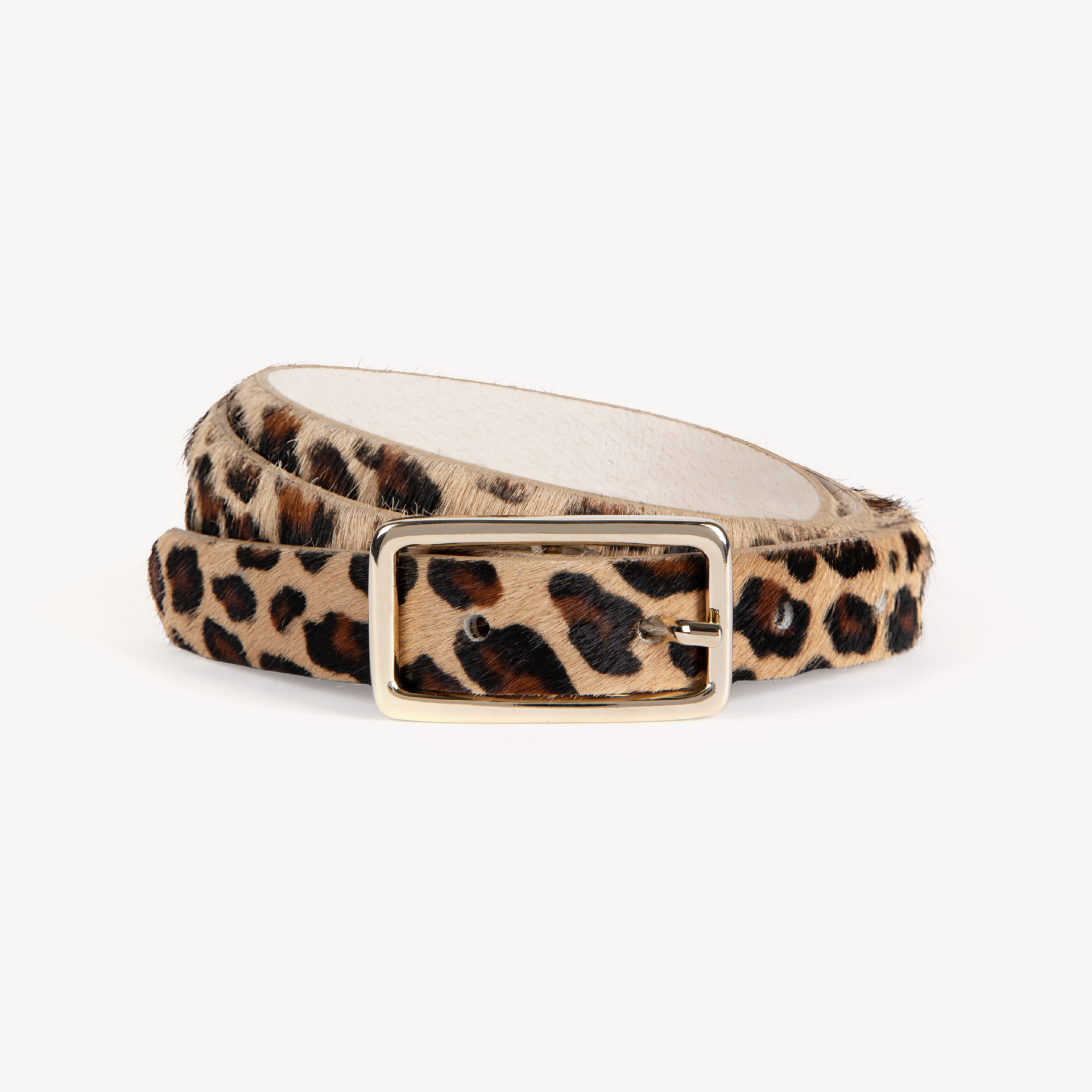 Varenna Skinny Belt Leopard Print