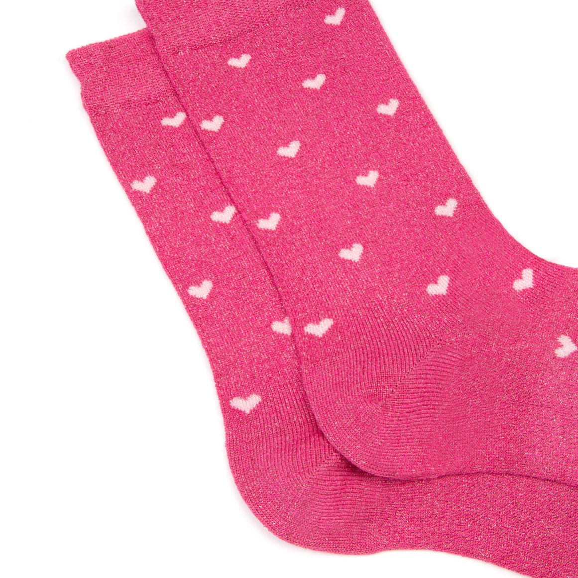 SELINA SPARKLY HEART SOCKS: PINK & BABY PINK – Air & Grace